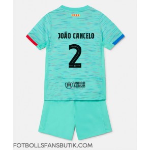 Barcelona Joao Cancelo #2 Replika Tredje Tröja Barn 2023-24 Kortärmad (+ Korta byxor)